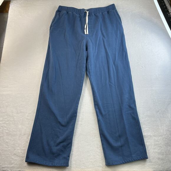 Lands End Sz LT Large Tall Pants Serious Sweats Sweatpants Straight Leg Men's - Picture 3 of 15